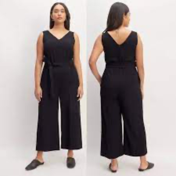 Everlane Japanese GoWeave Jumpsuit, Black - Picture 6 of 7